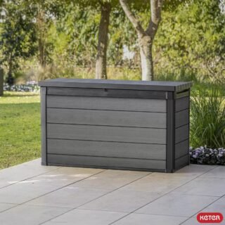 Keter Cortina 757L Plastic Storage Box – Grey - Image 2